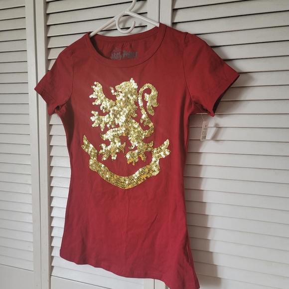 WARNER BROS Studio London Harry Potter Griffindor Cotton Tee, Size M - Picture 3 of 9